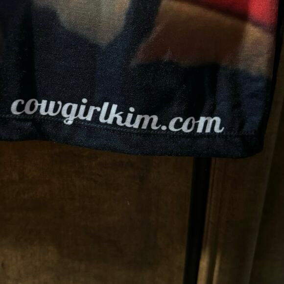 American Cowgirl Kim Polyester Tee plus 2XL Fourth of July Top Shirt - Picture 6 of 8